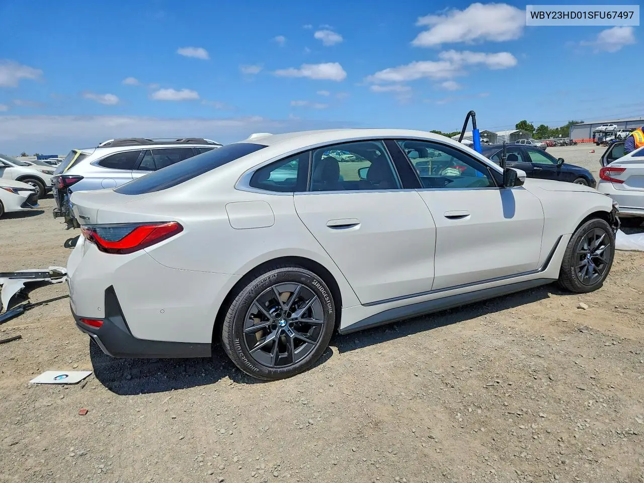 2025 BMW I4 Edrive 40 VIN: WBY23HD01SFU67497 Lot: 59013836