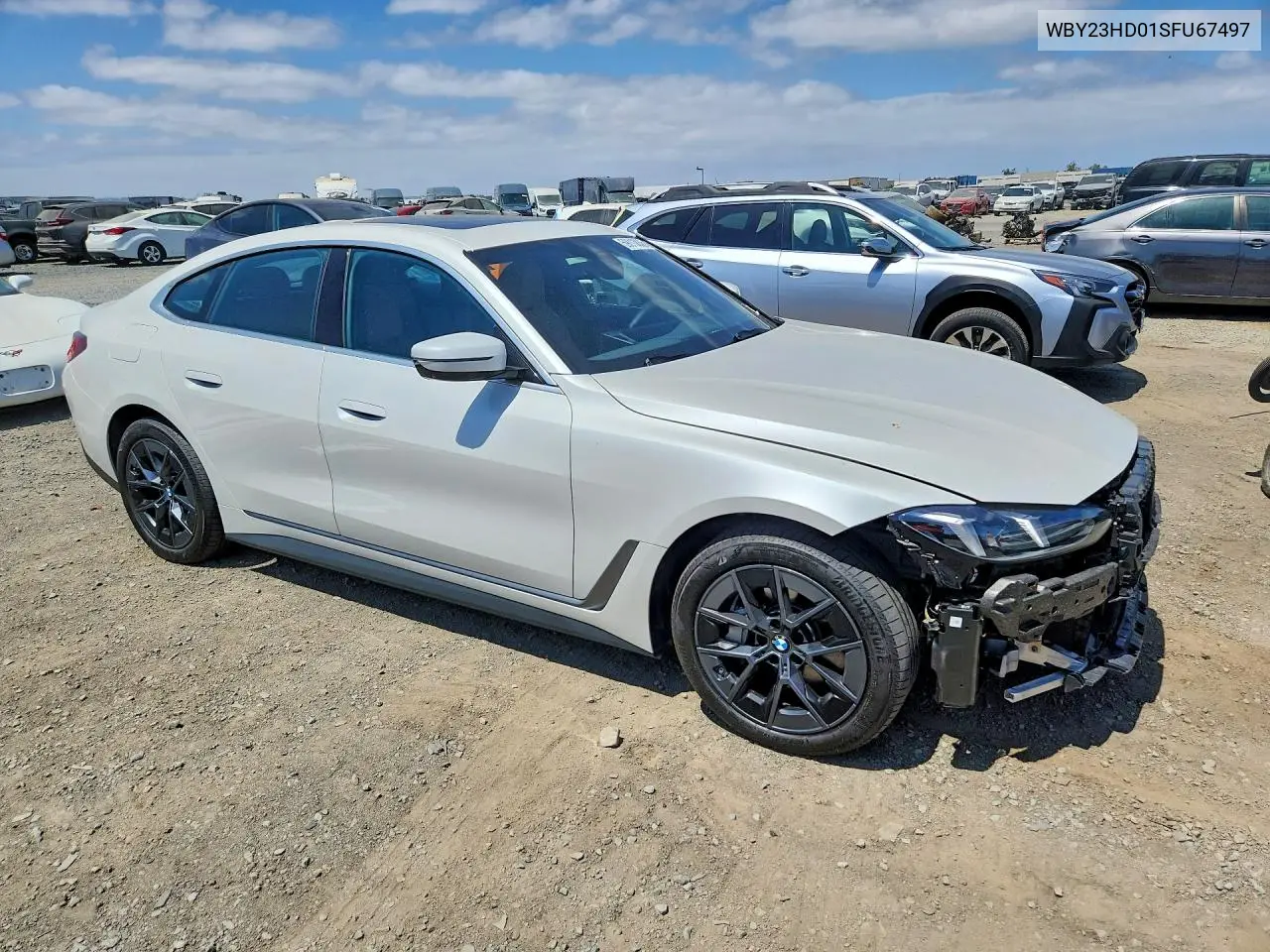 2025 BMW I4 Edrive 40 VIN: WBY23HD01SFU67497 Lot: 59013836