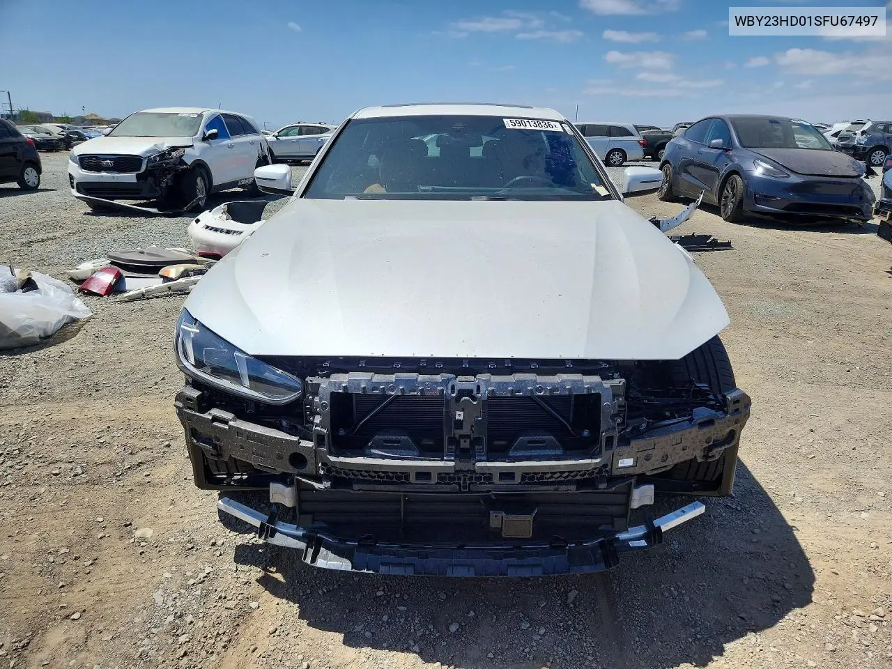2025 BMW I4 Edrive 40 VIN: WBY23HD01SFU67497 Lot: 59013836