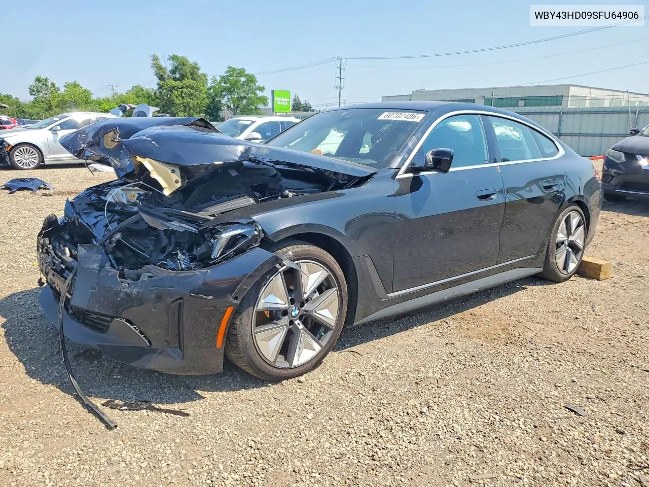2025 BMW I4 xDrive 40 VIN: WBY43HD09SFU64906 Lot: 60702486