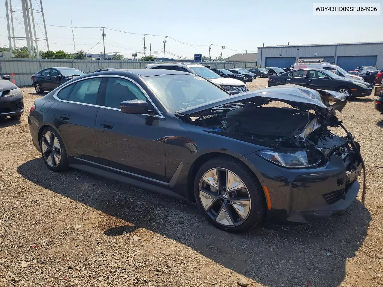 2025 BMW I4 xDrive 40 VIN: WBY43HD09SFU64906 Lot: 60702486