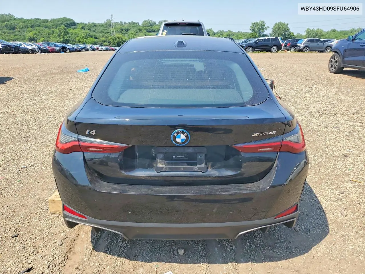 2025 BMW I4 xDrive 40 VIN: WBY43HD09SFU64906 Lot: 60702486