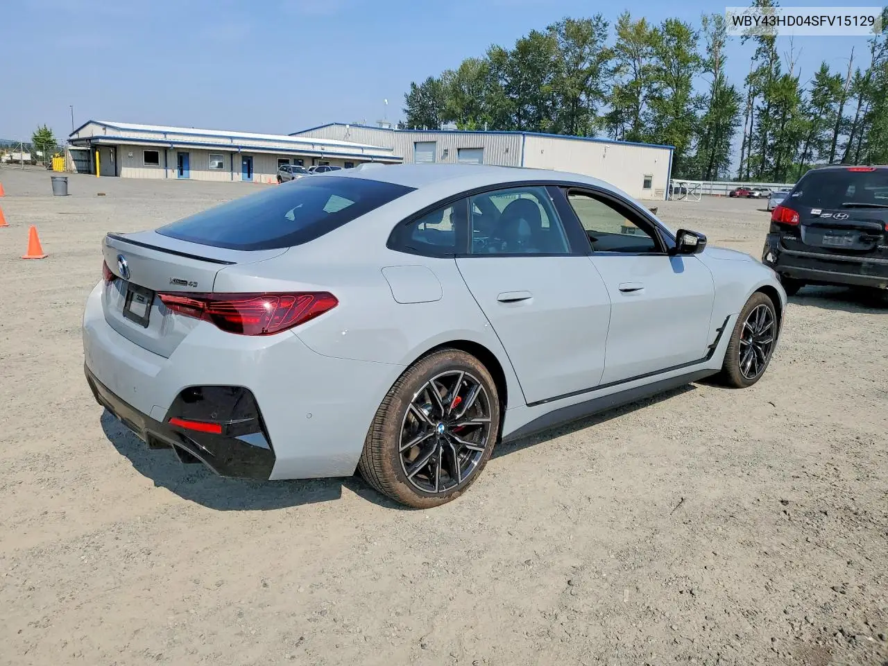 2025 BMW I4 xDrive 40 VIN: WBY43HD04SFV15129 Lot: 61125976