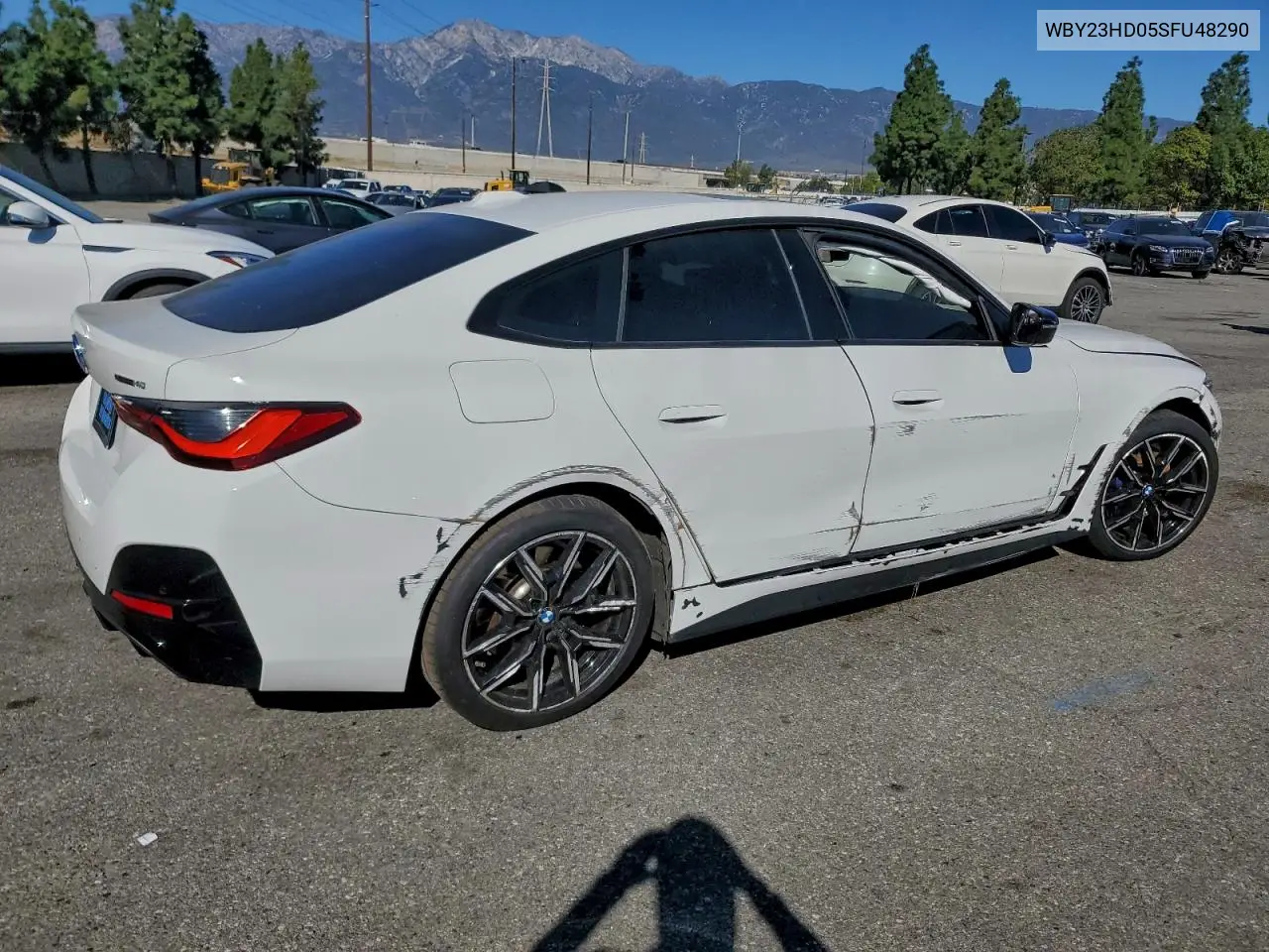 2025 BMW I4 Edrive 40 VIN: WBY23HD05SFU48290 Lot: 73688645
