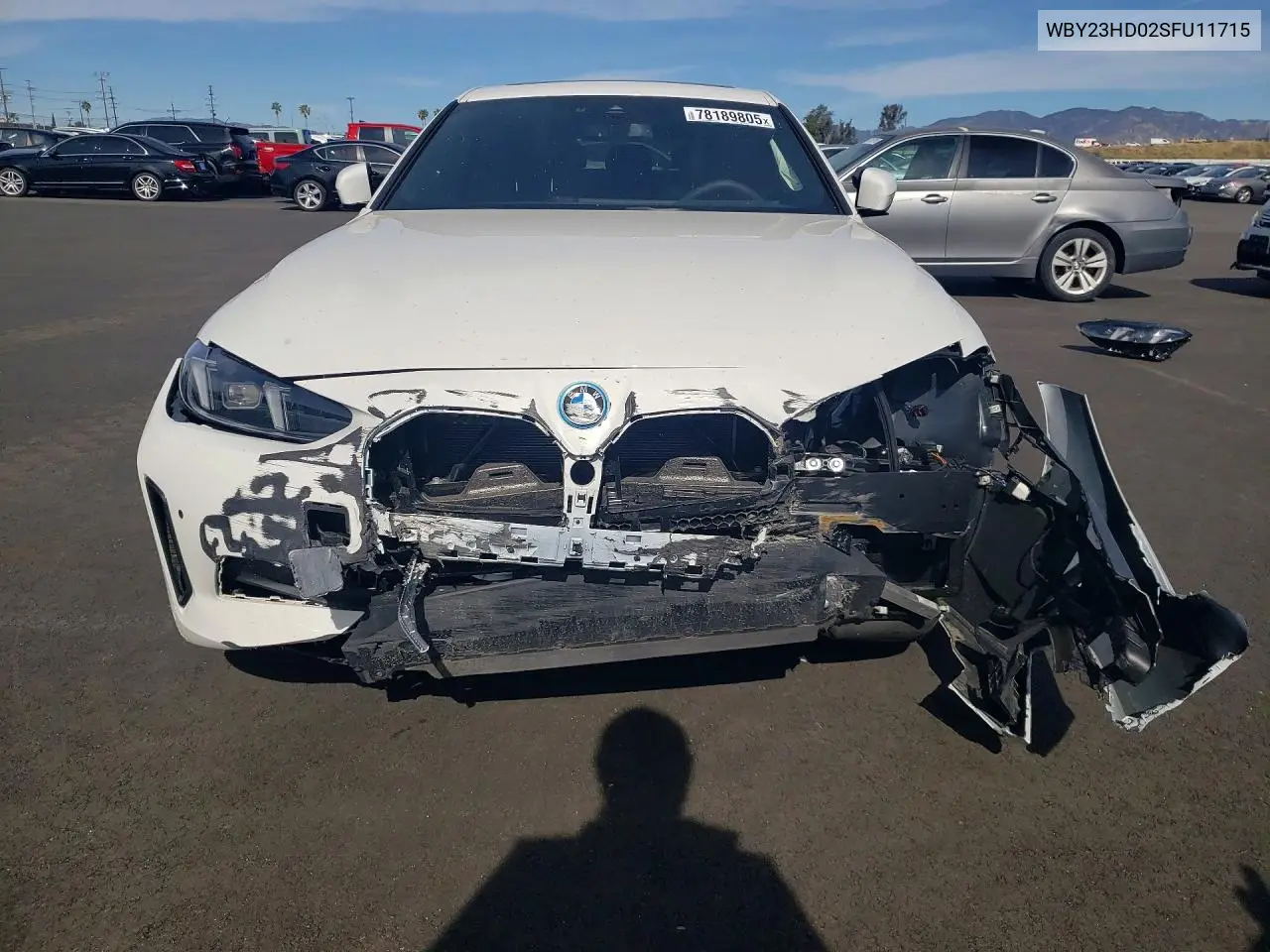 2025 BMW I4 Edrive 40 VIN: WBY23HD02SFU11715 Lot: 78189805