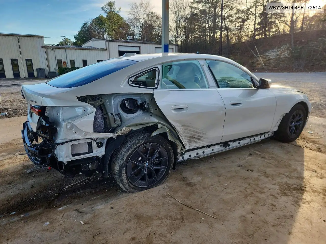2025 BMW I4 VIN: WBY23HD04SFU72614 Lot: 78882845