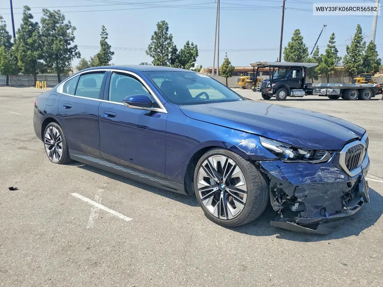 2024 BMW I5 Edrive 40 VIN: WBY33FK06RCR56582 Lot: 48563606