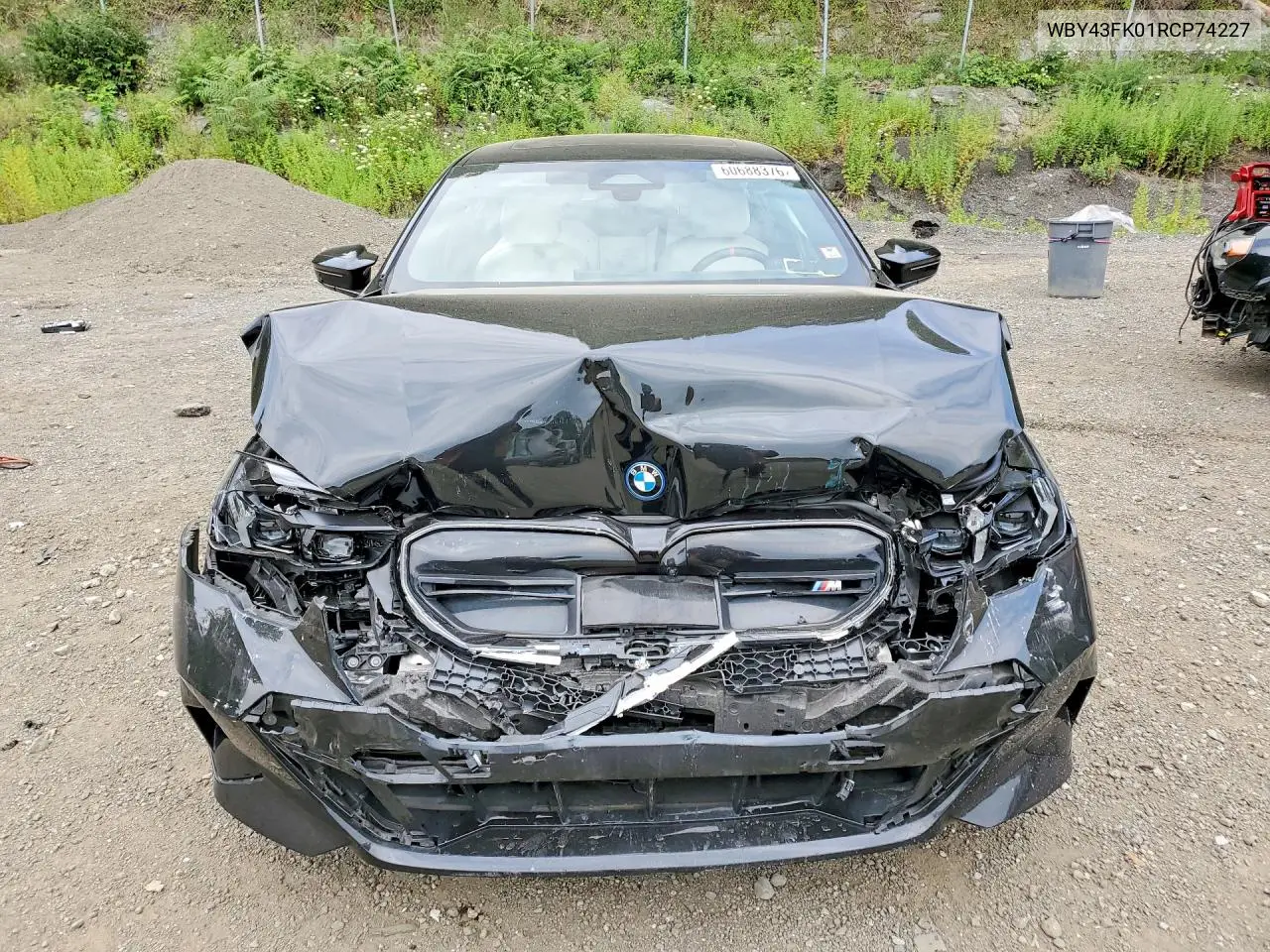 2024 BMW I5 M60 VIN: WBY43FK01RCP74227 Lot: 60688376