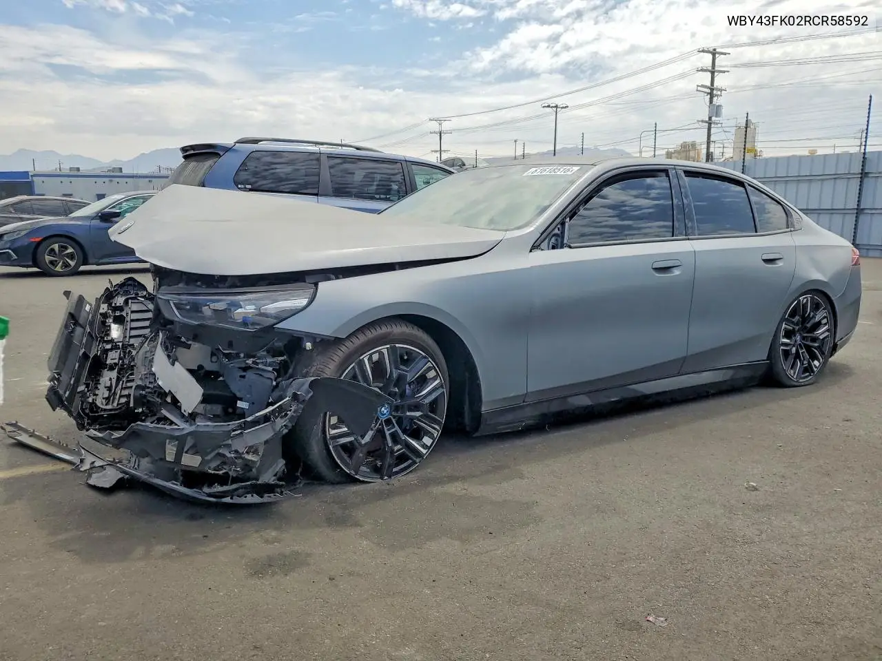 2024 BMW I5 M60 VIN: WBY43FK02RCR58592 Lot: 61618516