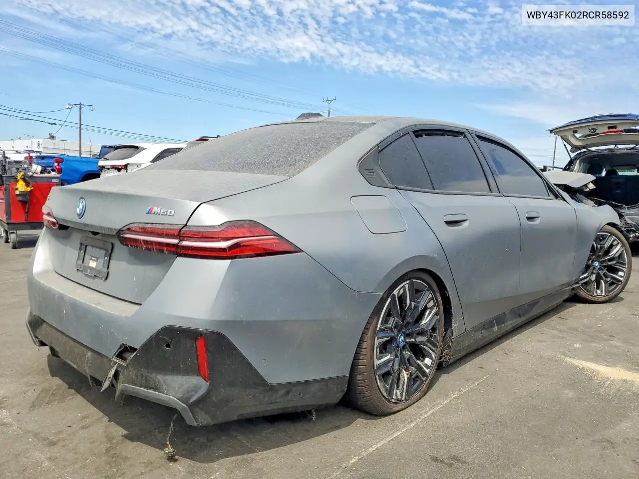 2024 BMW I5 M60 VIN: WBY43FK02RCR58592 Lot: 61618516