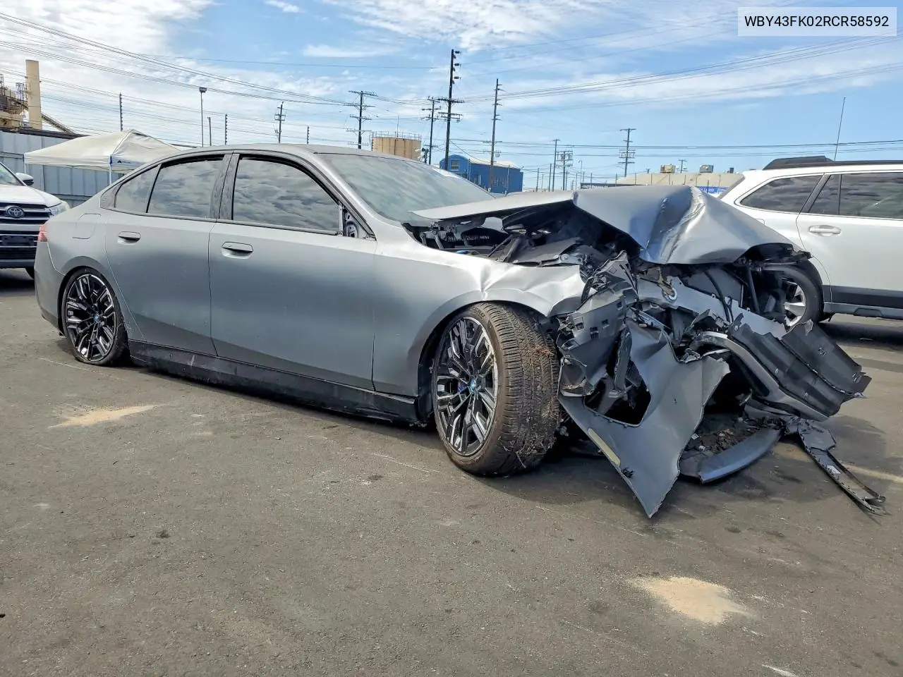 2024 BMW I5 M60 VIN: WBY43FK02RCR58592 Lot: 61618516