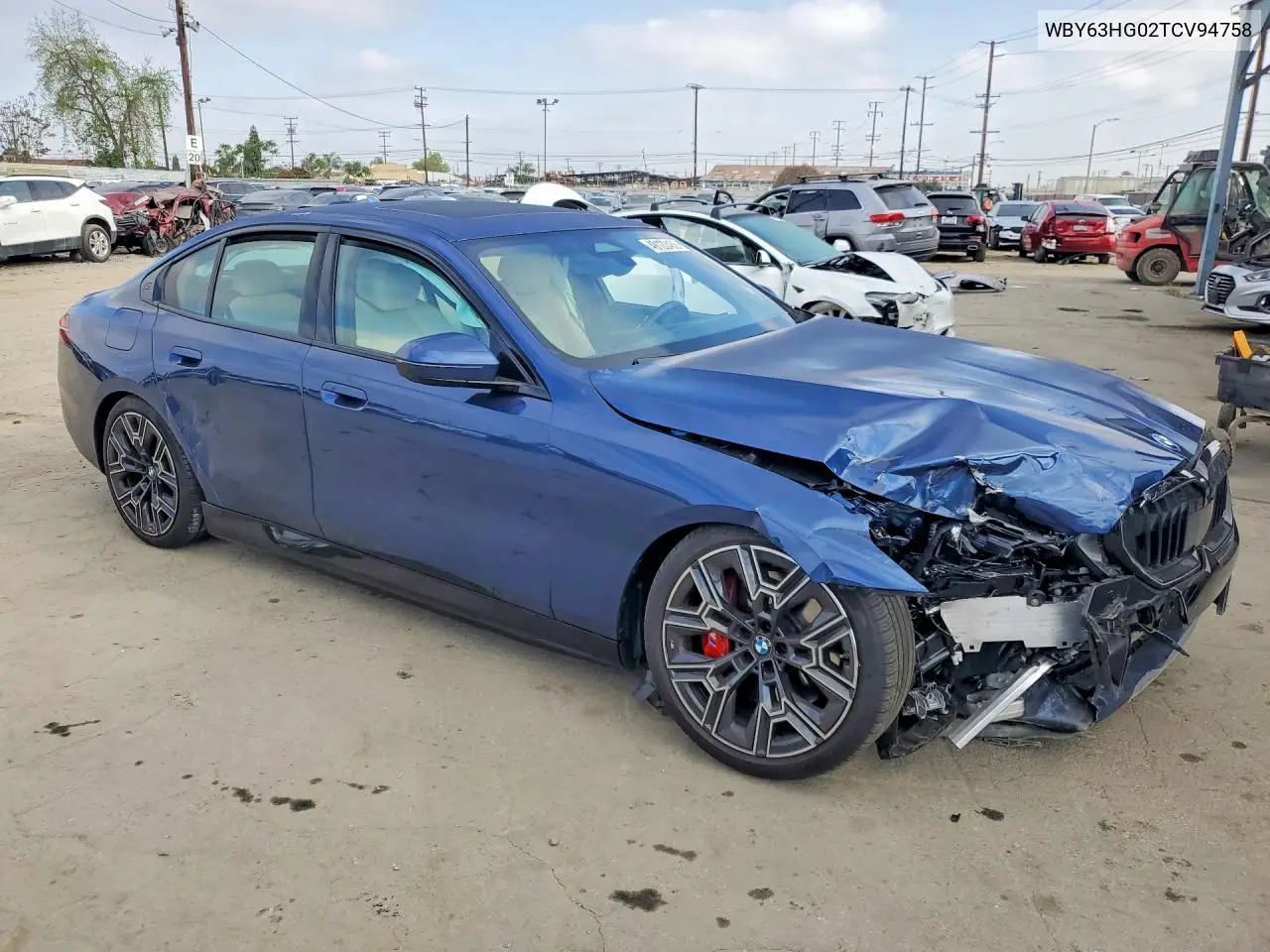 2026 BMW I5 Edrive 40 VIN: WBY63HG02TCV94758 Lot: 49122486