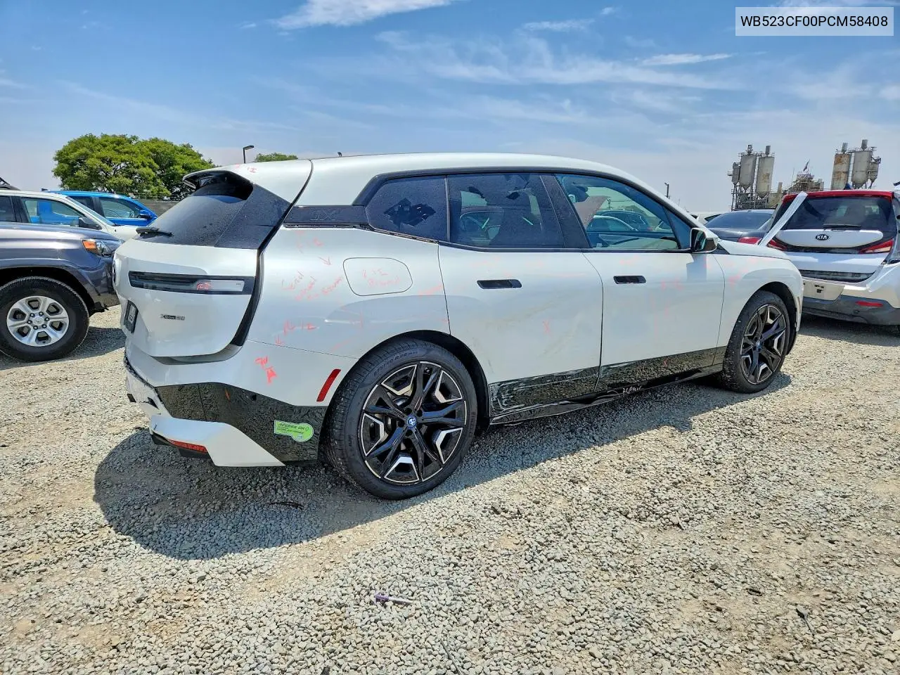 2023 BMW Ix xDrive50 VIN: WB523CF00PCM58408 Lot: 56713696