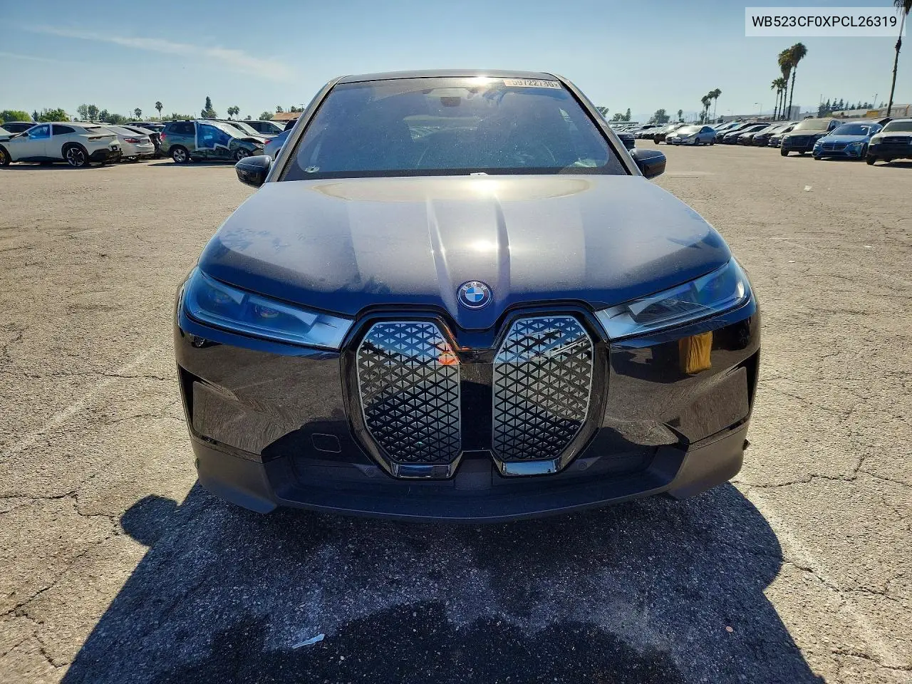 2023 BMW Ix xDrive50 VIN: WB523CF0XPCL26319 Lot: 59722786