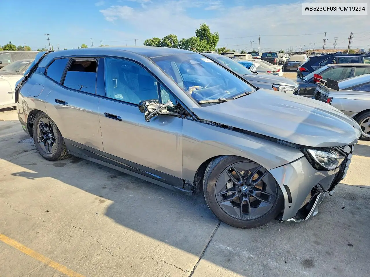 2023 BMW Ix xDrive50 VIN: WB523CF03PCM19294 Lot: 61934396