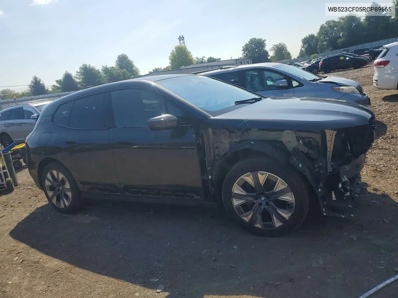 2024 BMW Ix xDrive50 VIN: WB523CF05RCP89665 Lot: 58460876