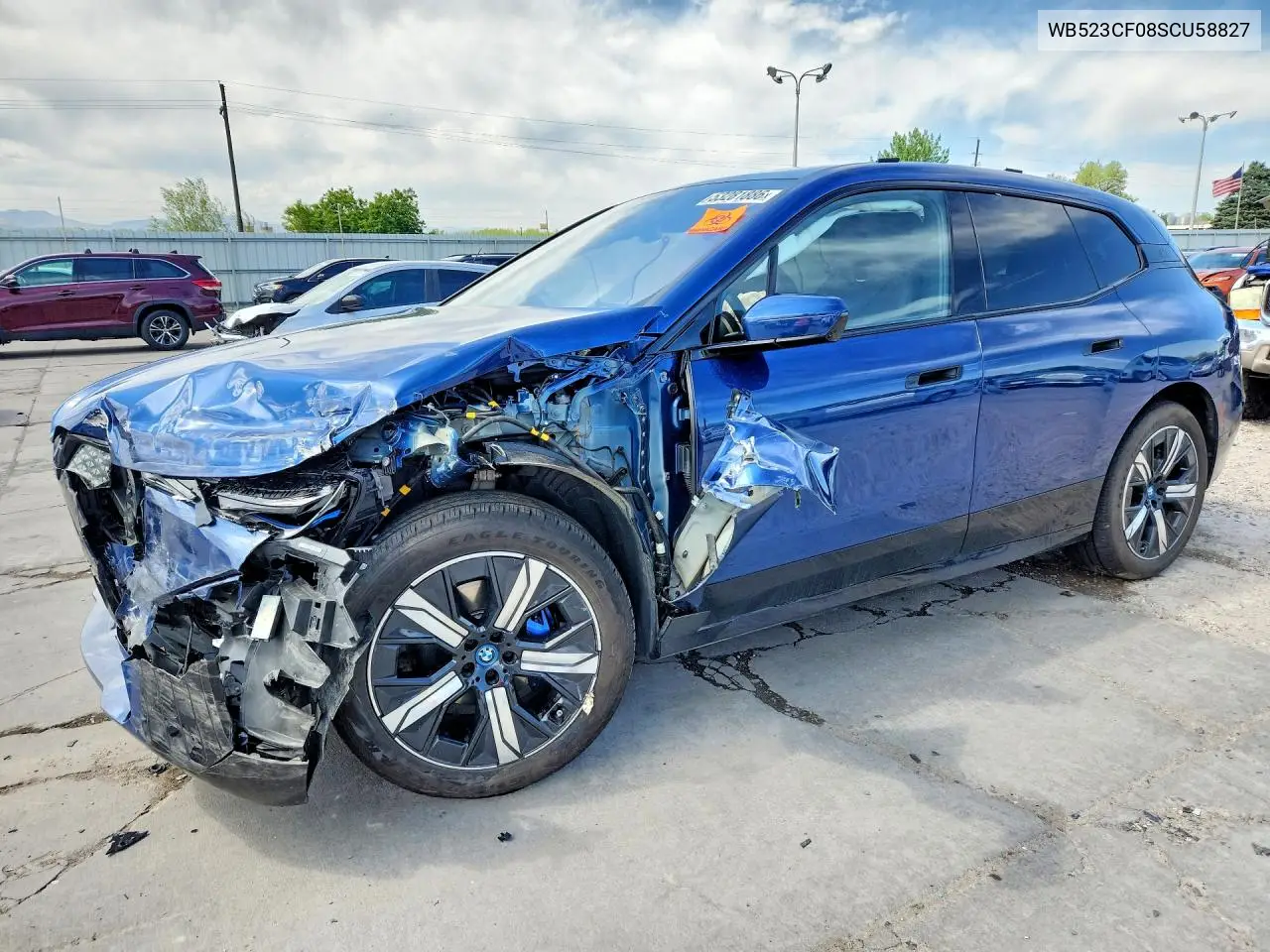 2025 BMW Ix xDrive50 VIN: WB523CF08SCU58827 Lot: 53281886