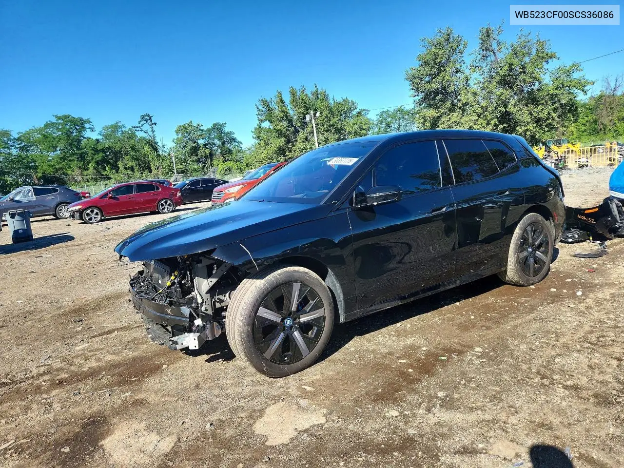 2025 BMW Ix xDrive50 VIN: WB523CF00SCS36086 Lot: 58357776
