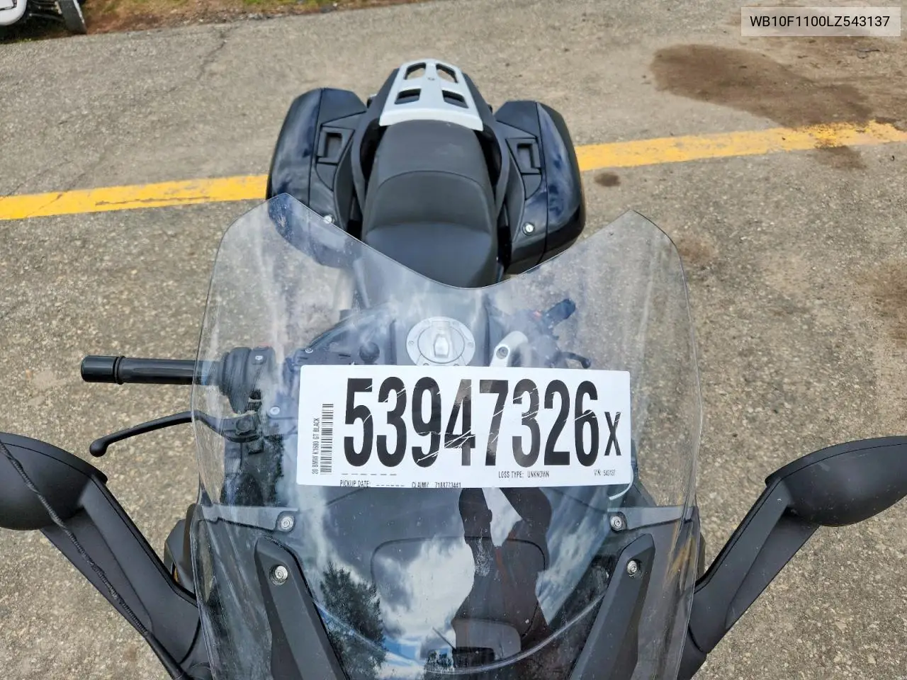 2020 BMW K1600 Gt VIN: WB10F1100LZ543137 Lot: 53947326