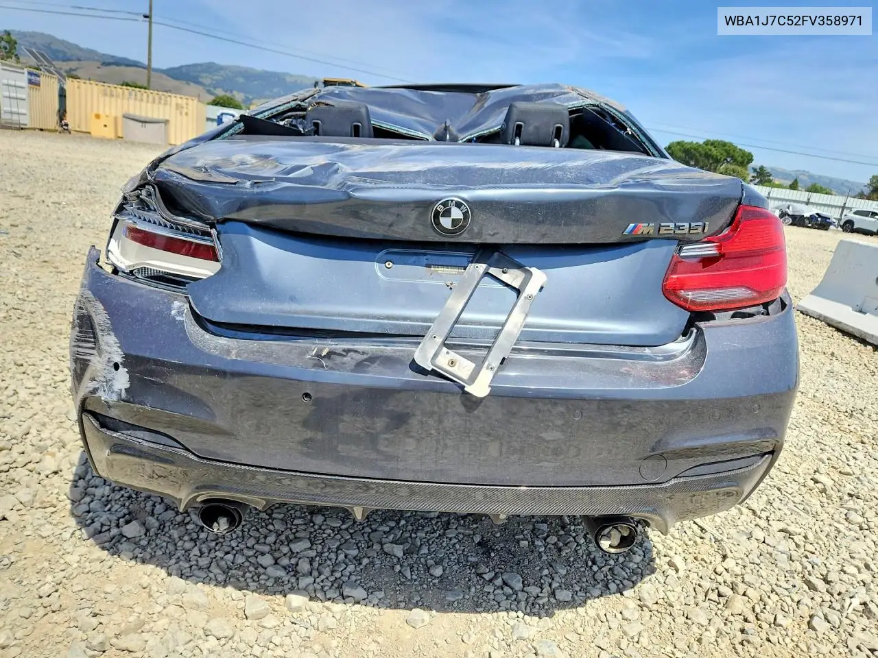2015 BMW M235I VIN: WBA1J7C52FV358971 Lot: 52263596
