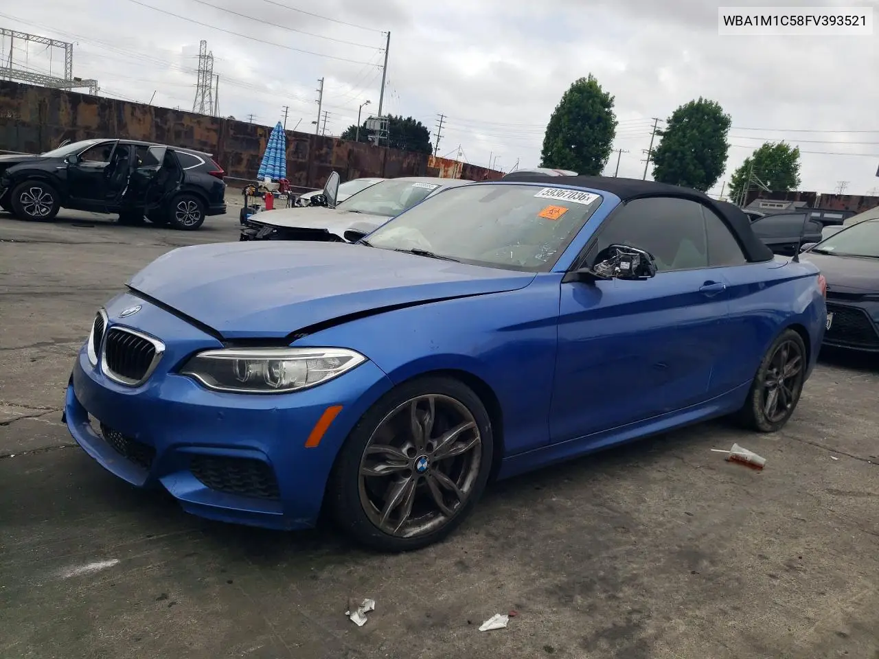 2015 BMW M235I VIN: WBA1M1C58FV393521 Lot: 59367036