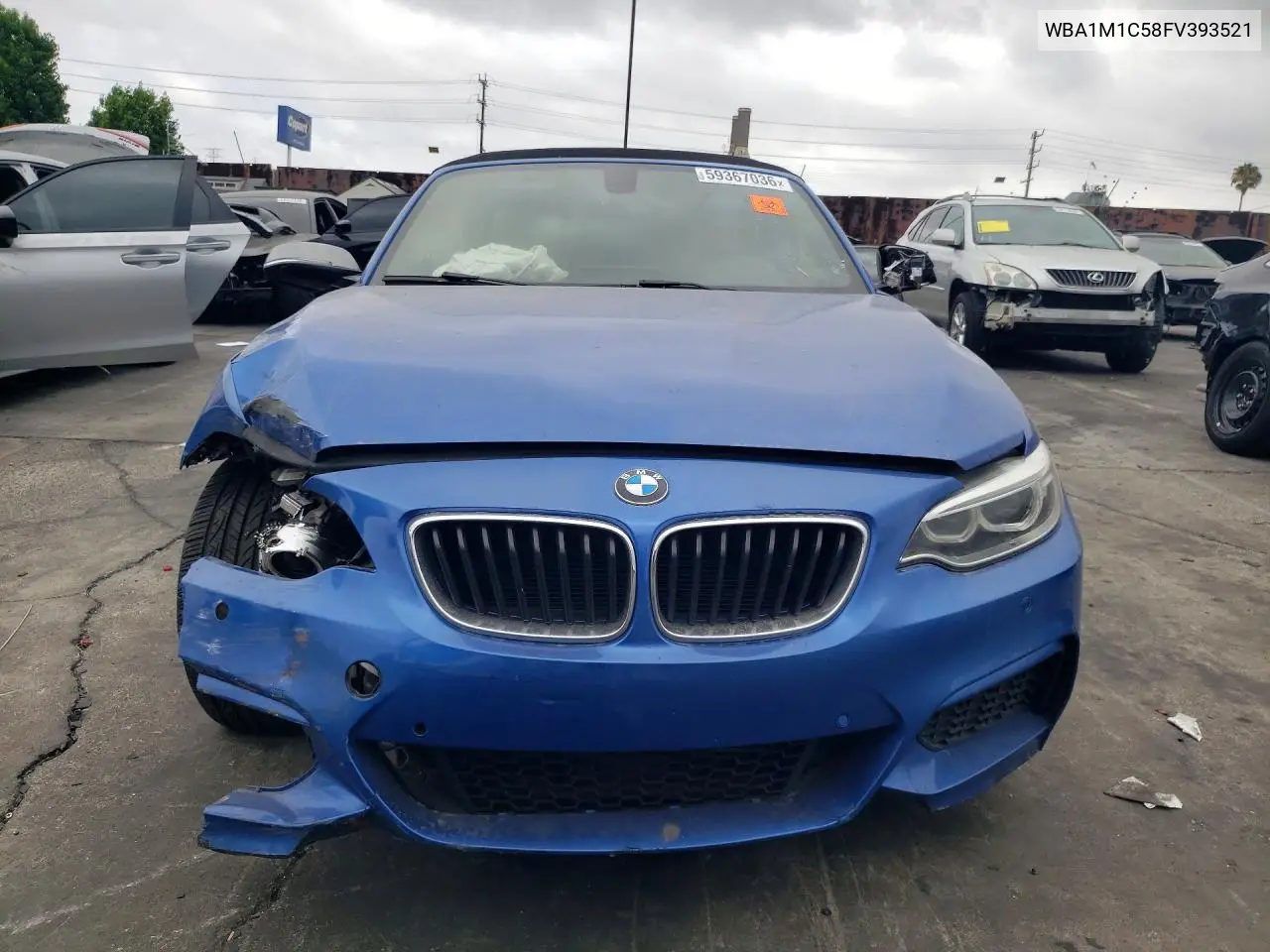 2015 BMW M235I VIN: WBA1M1C58FV393521 Lot: 59367036