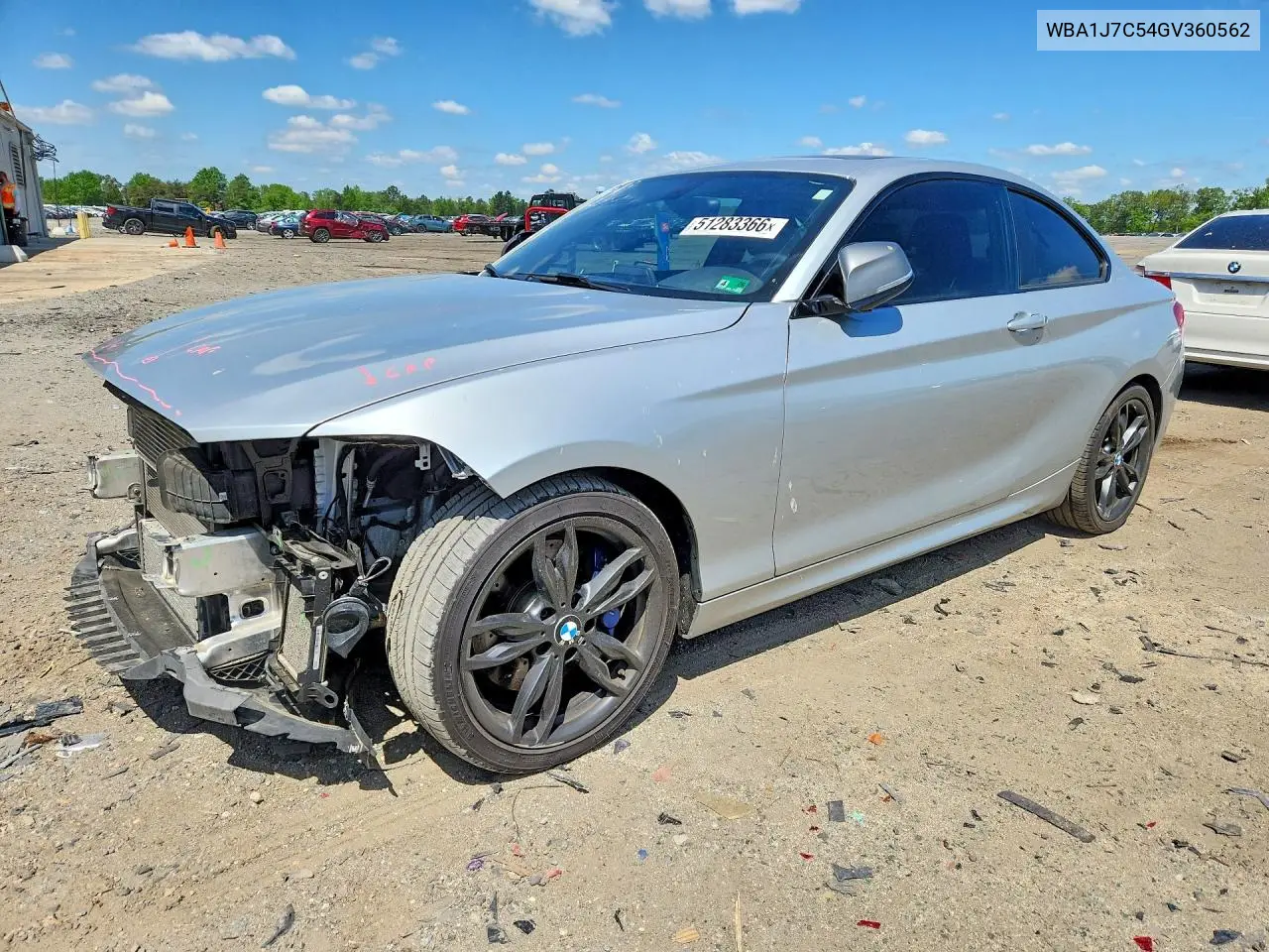 2016 BMW M235I VIN: WBA1J7C54GV360562 Lot: 51283366