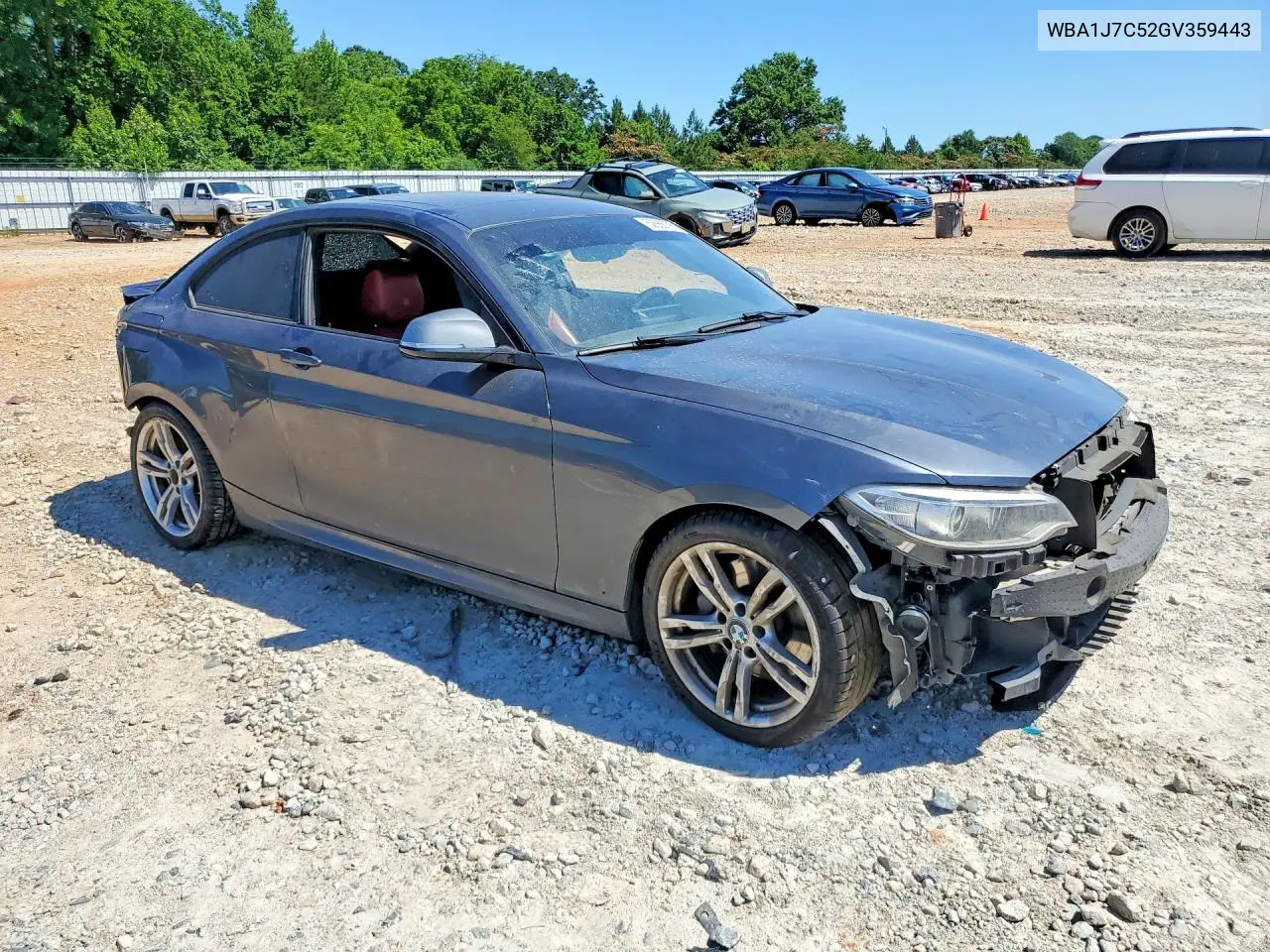2016 BMW M235I VIN: WBA1J7C52GV359443 Lot: 52666796