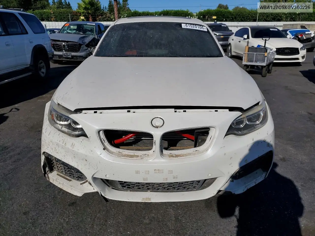 2016 BMW M235I VIN: WBA1J7C5XGV360226 Lot: 61520106