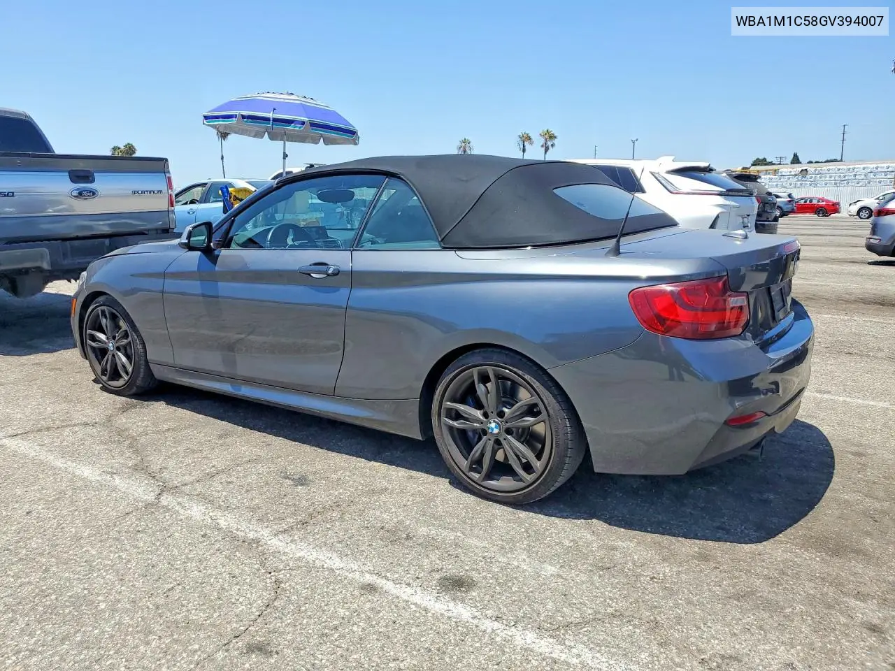2016 BMW M235I VIN: WBA1M1C58GV394007 Lot: 61900746