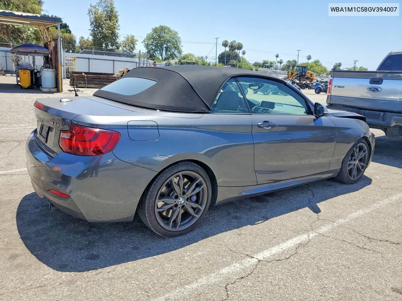 2016 BMW M235I VIN: WBA1M1C58GV394007 Lot: 61900746