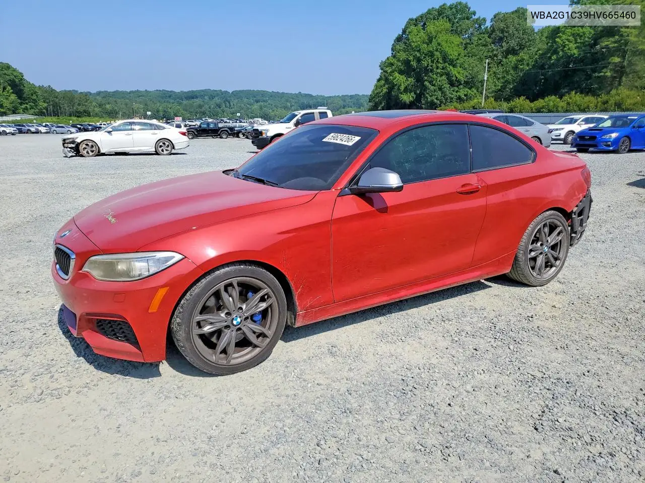 2017 BMW M240I VIN: WBA2G1C39HV665460 Lot: 59624266