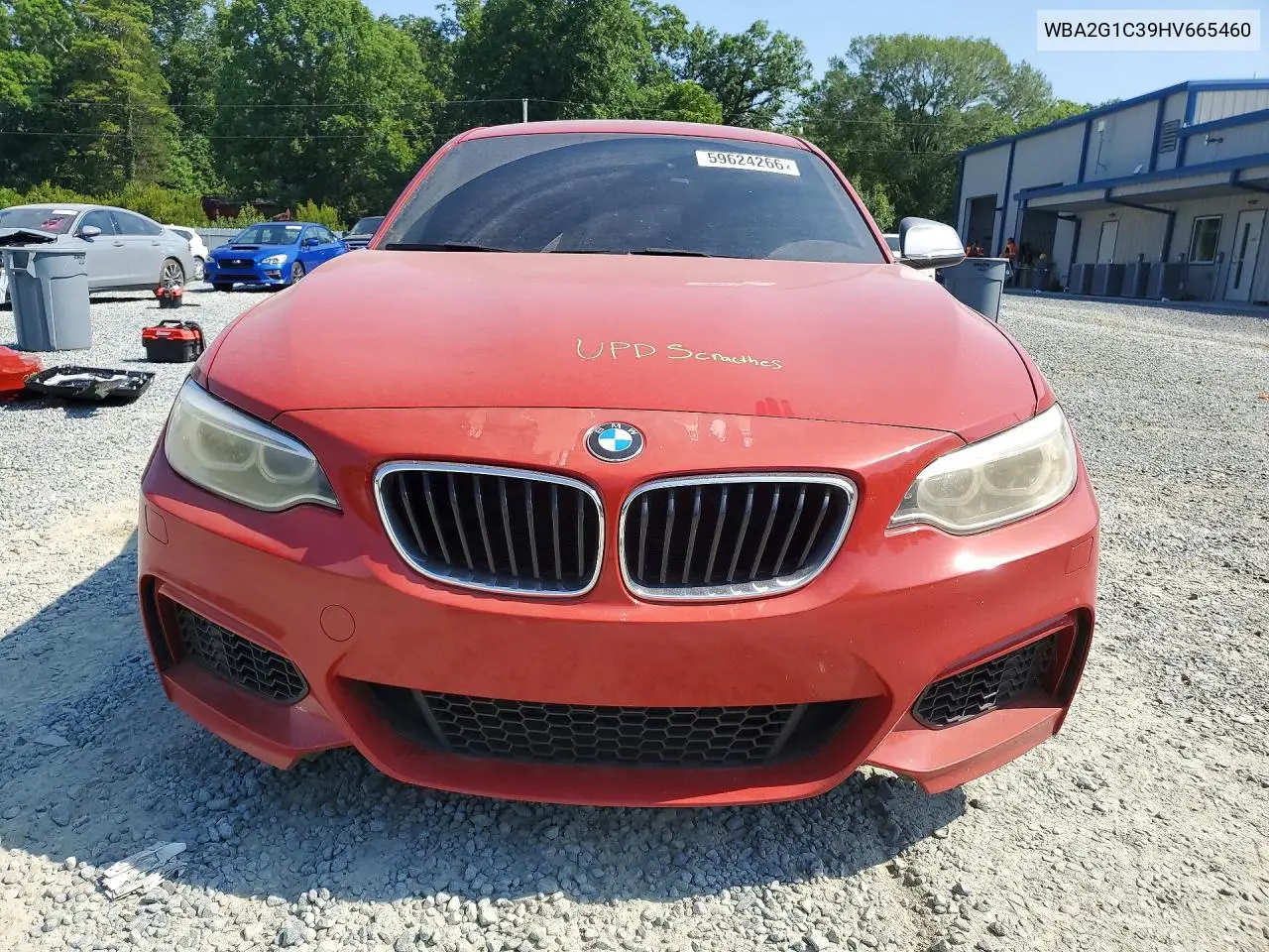 2017 BMW M240I VIN: WBA2G1C39HV665460 Lot: 59624266