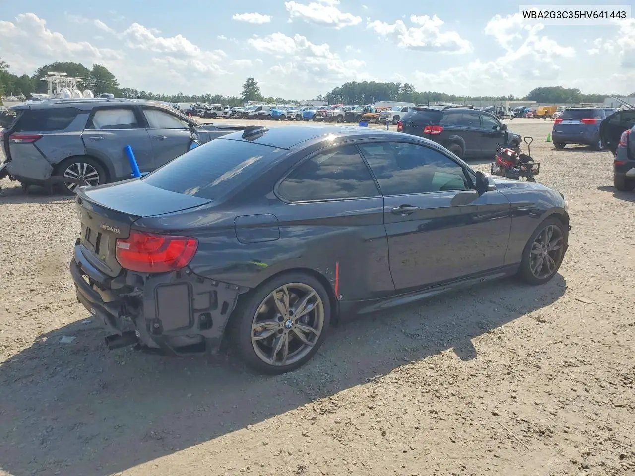 2017 BMW M240Xi VIN: WBA2G3C35HV641443 Lot: 59949166