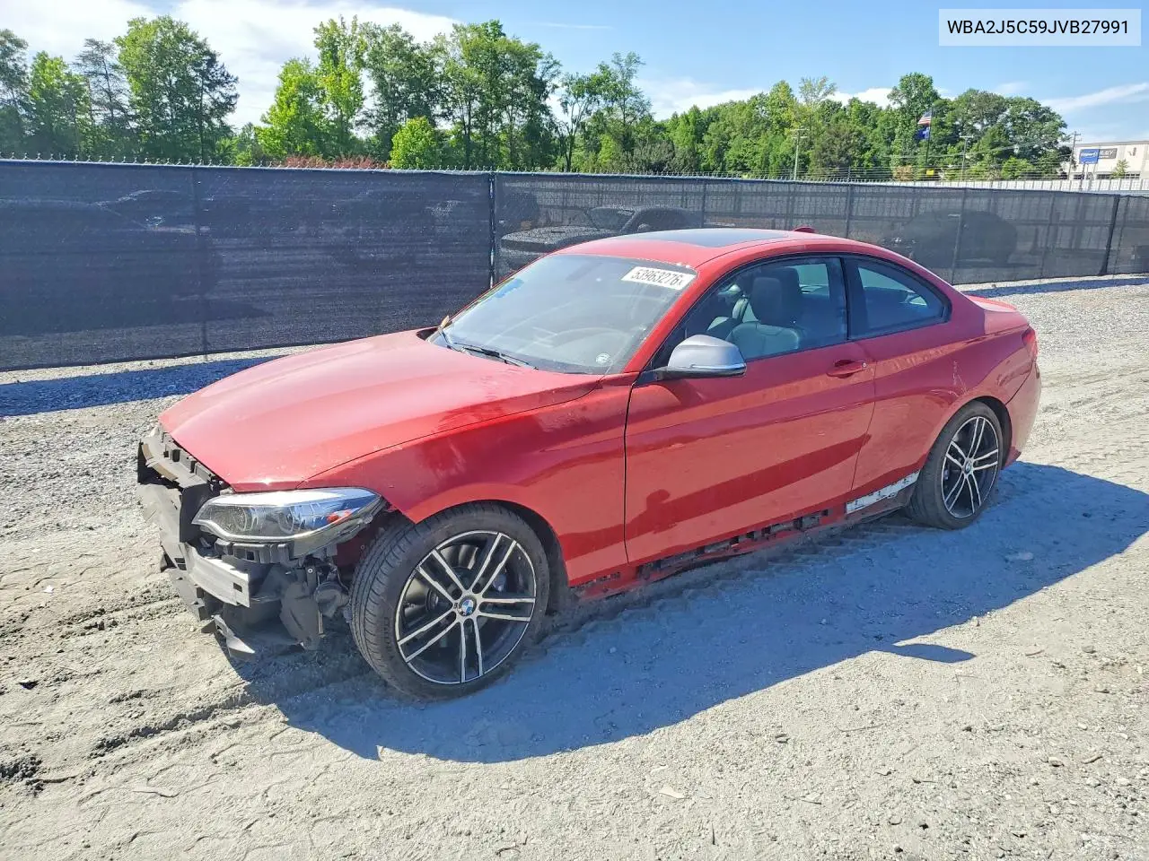 2018 BMW M240I VIN: WBA2J5C59JVB27991 Lot: 53963276