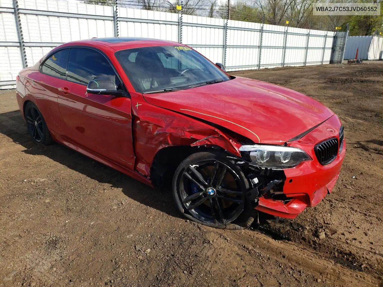 2018 BMW M240Xi VIN: WBA2J7C53JVD60552 Lot: 56605316