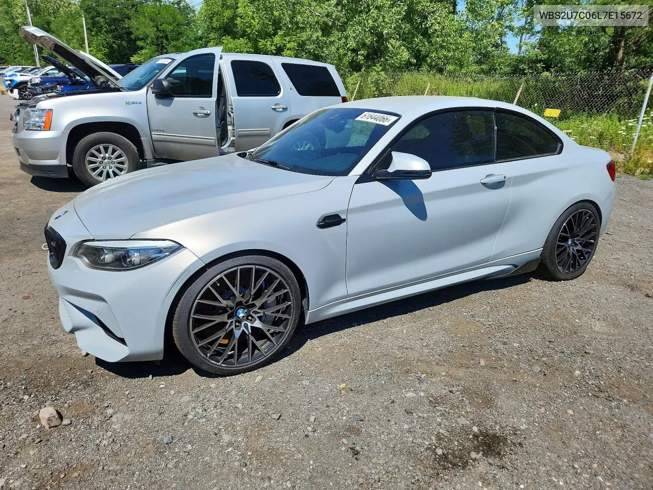 2020 BMW M2 Competition VIN: WBS2U7C06L7E15672 Lot: 61844066