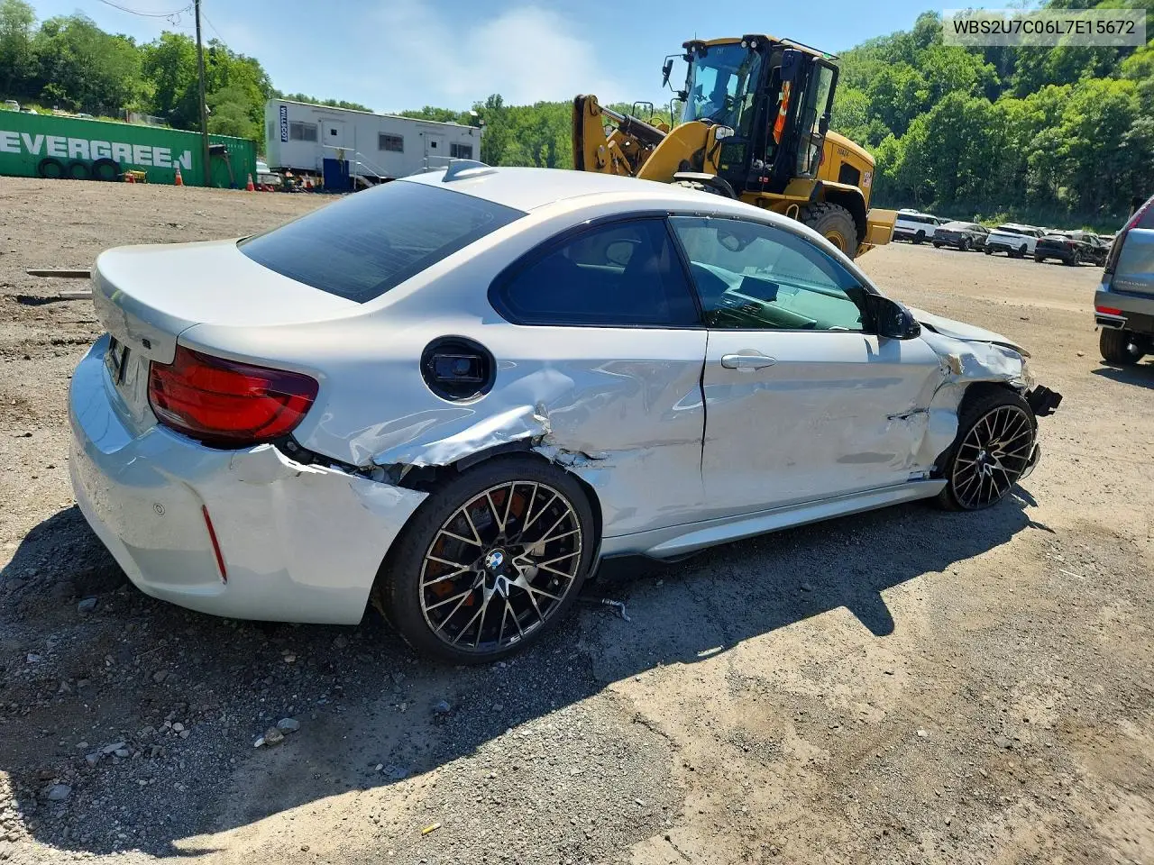 2020 BMW M2 Competition VIN: WBS2U7C06L7E15672 Lot: 61844066