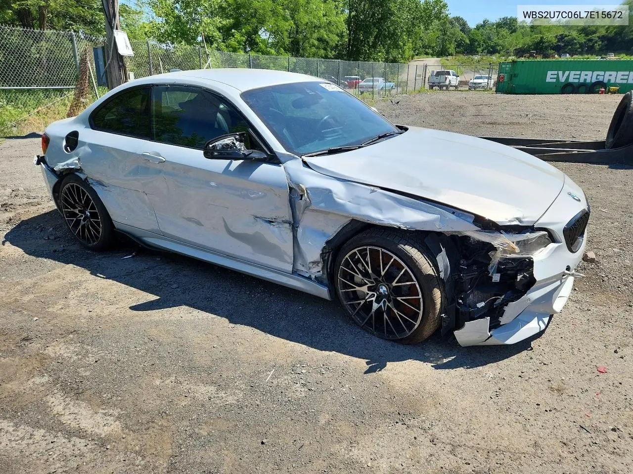 2020 BMW M2 Competition VIN: WBS2U7C06L7E15672 Lot: 61844066