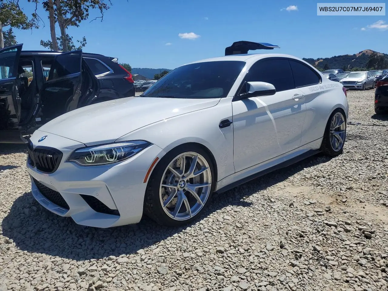 2021 BMW M2 Competition VIN: WBS2U7C07M7J69407 Lot: 56829306
