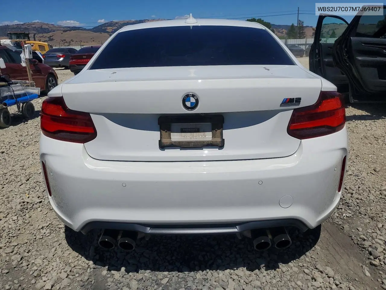 2021 BMW M2 Competition VIN: WBS2U7C07M7J69407 Lot: 56829306