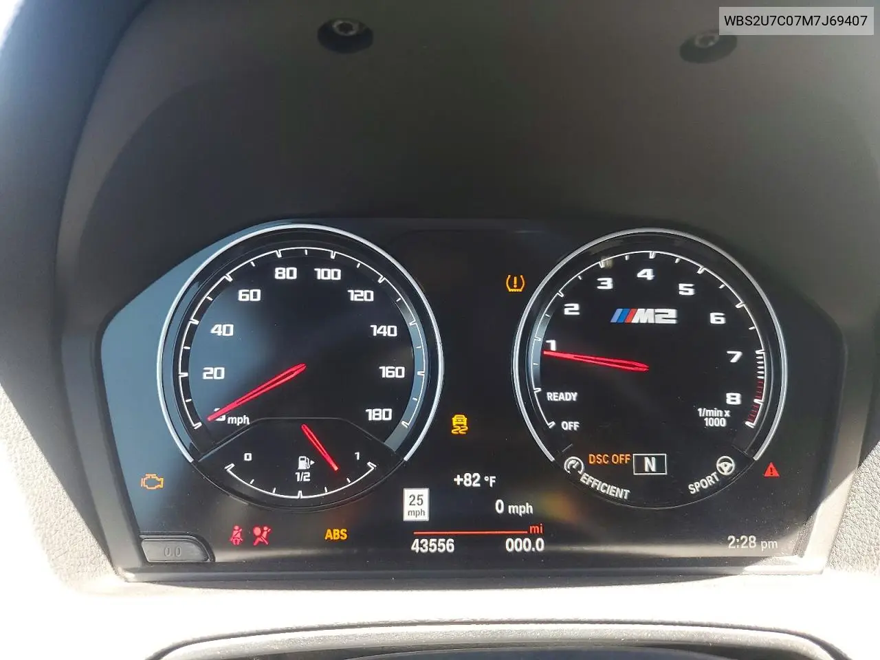 2021 BMW M2 Competition VIN: WBS2U7C07M7J69407 Lot: 56829306