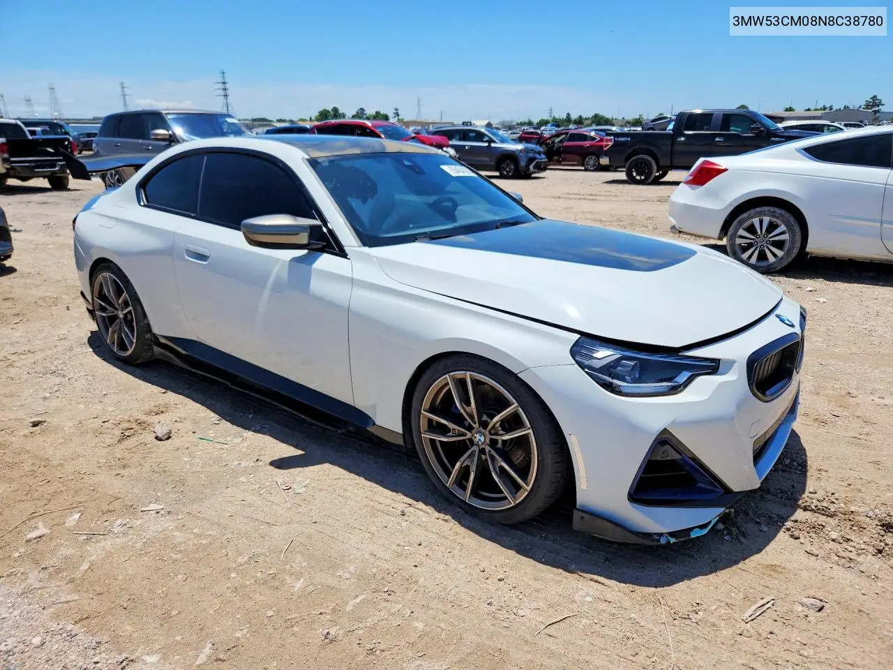 2022 BMW M240Xi VIN: 3MW53CM08N8C38780 Lot: 55404626