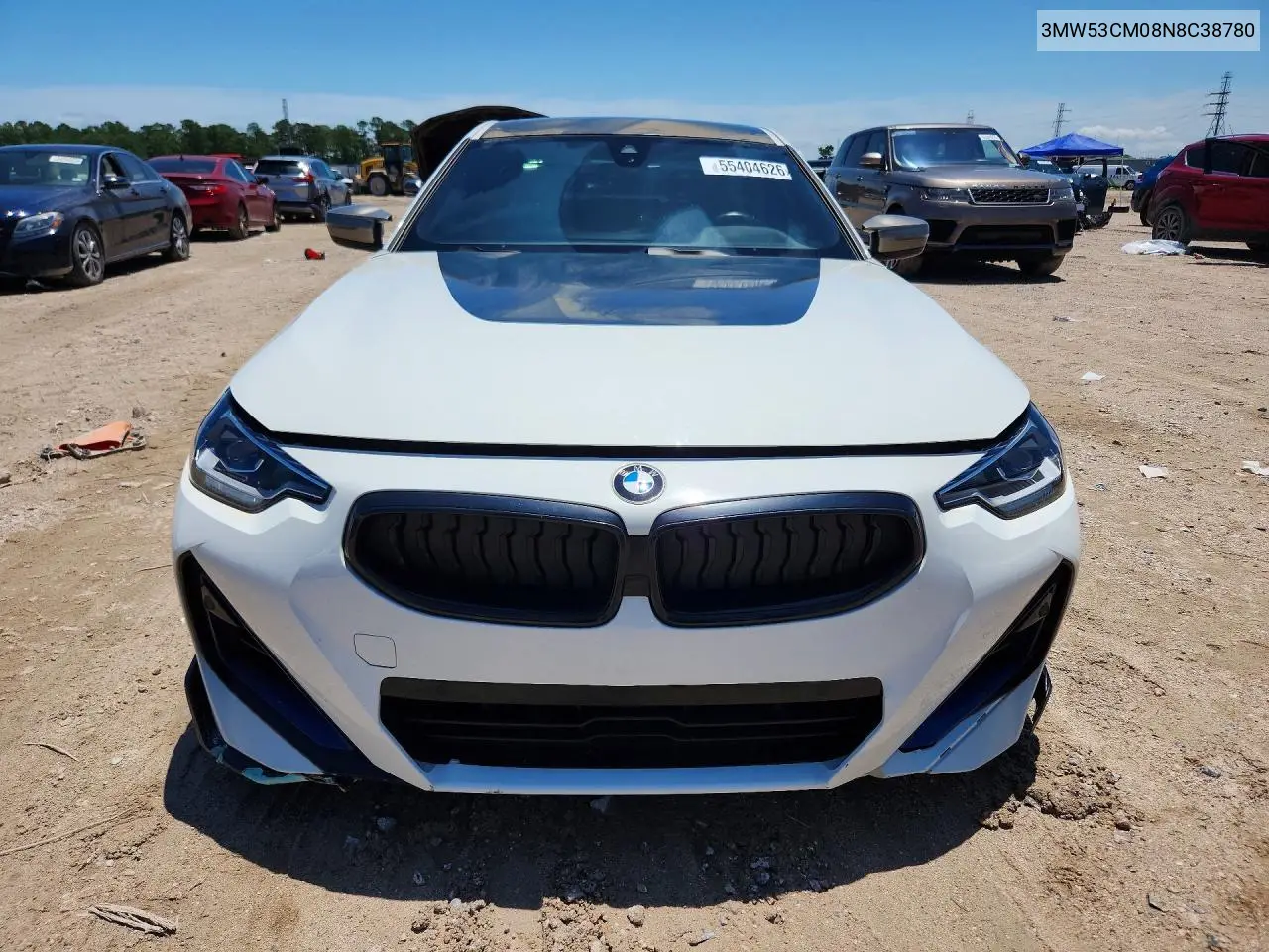 2022 BMW M240Xi VIN: 3MW53CM08N8C38780 Lot: 55404626