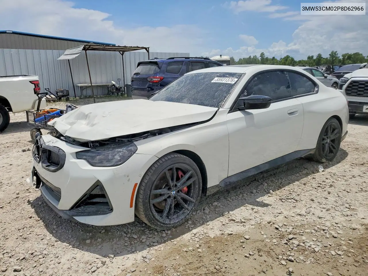 2023 BMW M240Xi VIN: 3MW53CM02P8D62966 Lot: 55931376