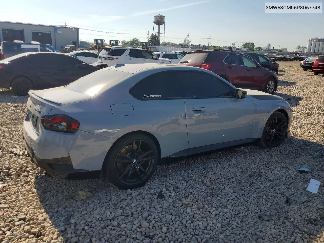 2023 BMW M240Xi VIN: 3MW53CM06P8D67748 Lot: 60770606