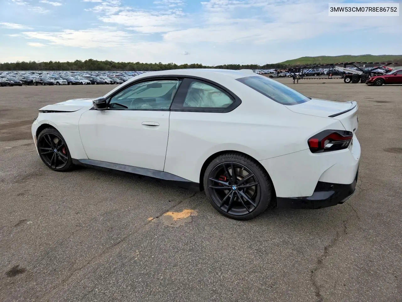 2024 BMW M240Xi VIN: 3MW53CM07R8E86752 Lot: 50665726