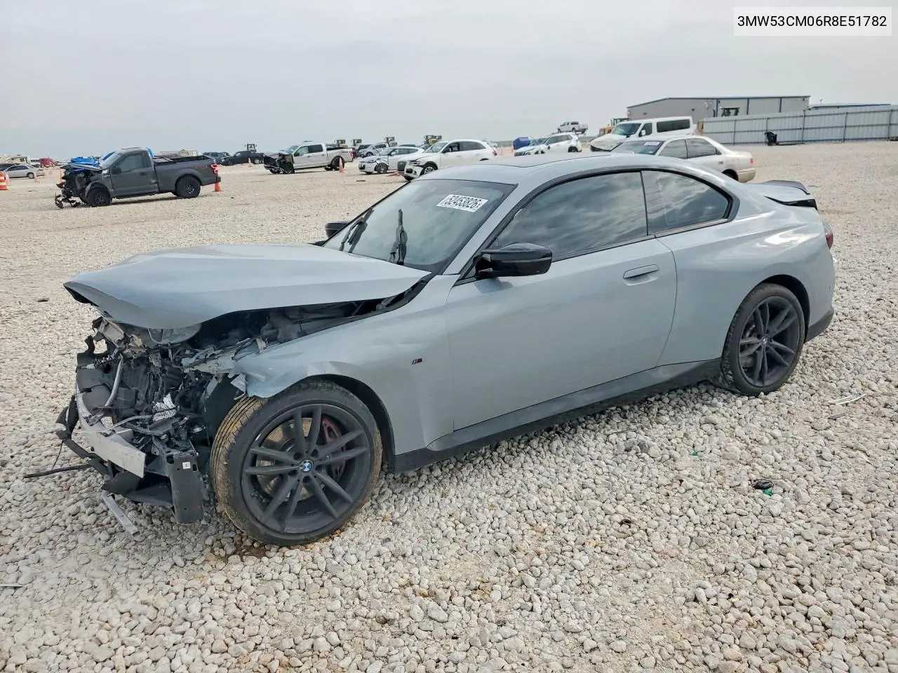 2024 BMW M240Xi VIN: 3MW53CM06R8E51782 Lot: 52453826