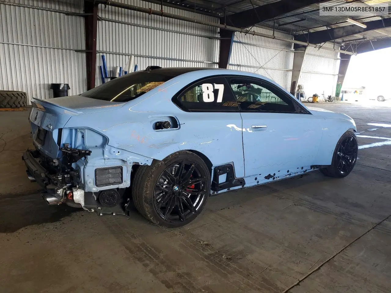 2024 BMW M2 VIN: 3MF13DM05R8E51857 Lot: 58967916