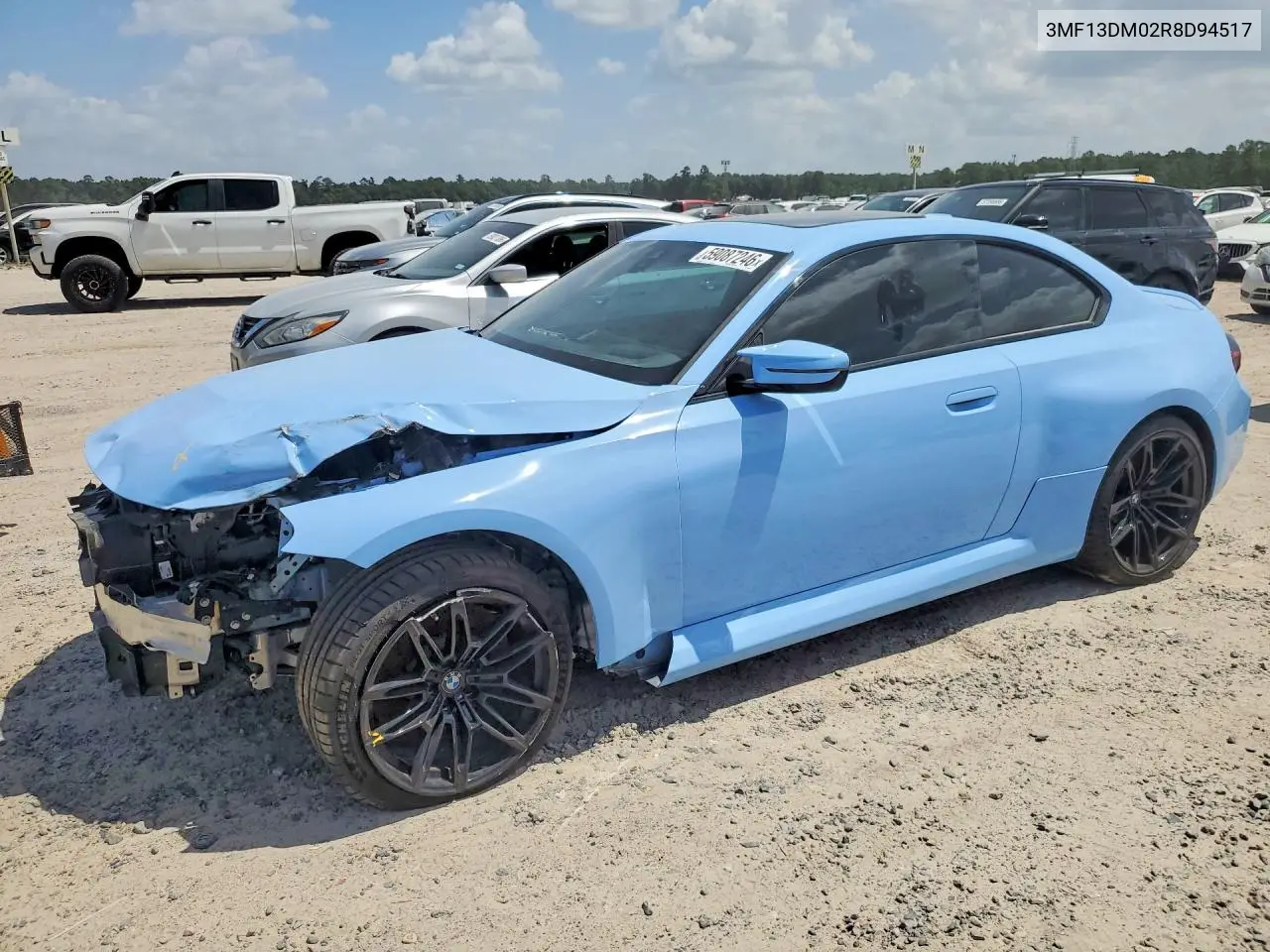 2024 BMW M2 VIN: 3MF13DM02R8D94517 Lot: 59087246